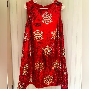 Red Sequin Dress